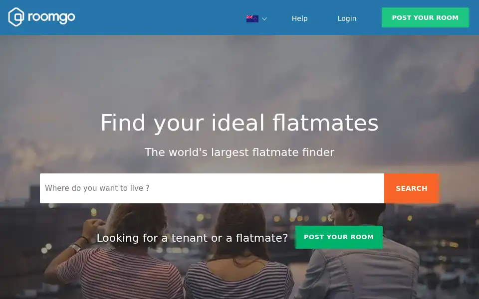 Screenshot of roomgo.co.nz