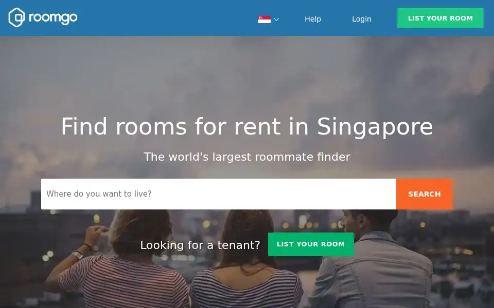 Screenshot of roomgo.com.sg