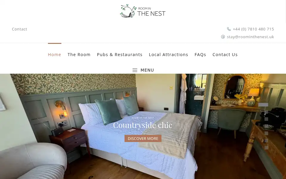 Screenshot of roominthenest.uk
