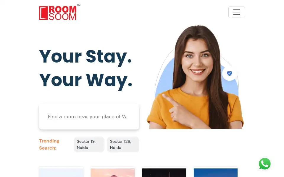Screenshot of roomsoom.com