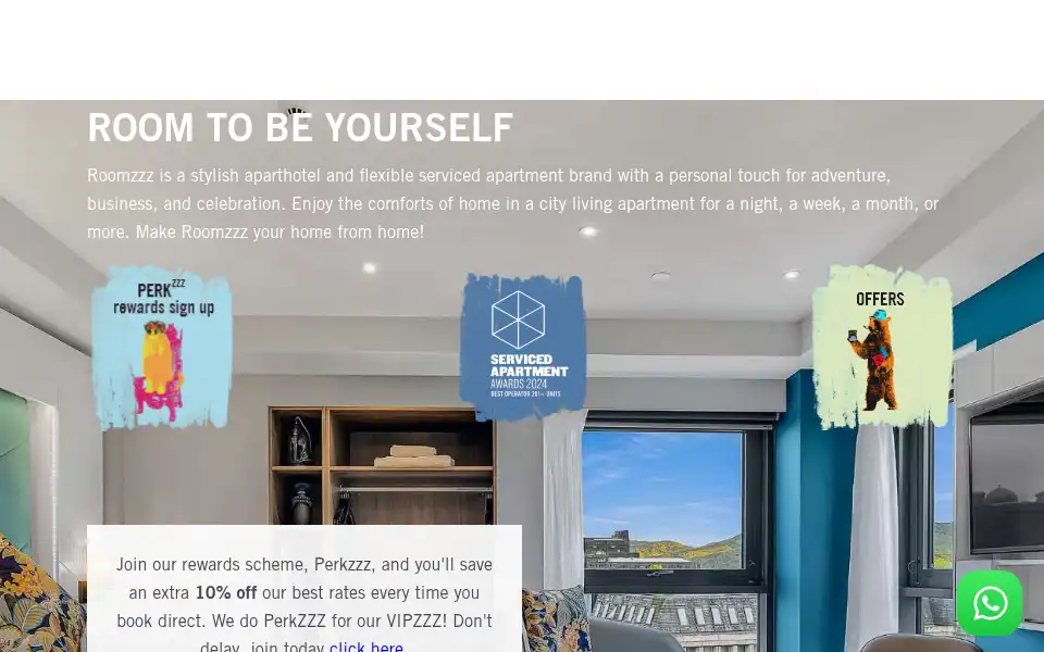 Screenshot of roomzzz.com