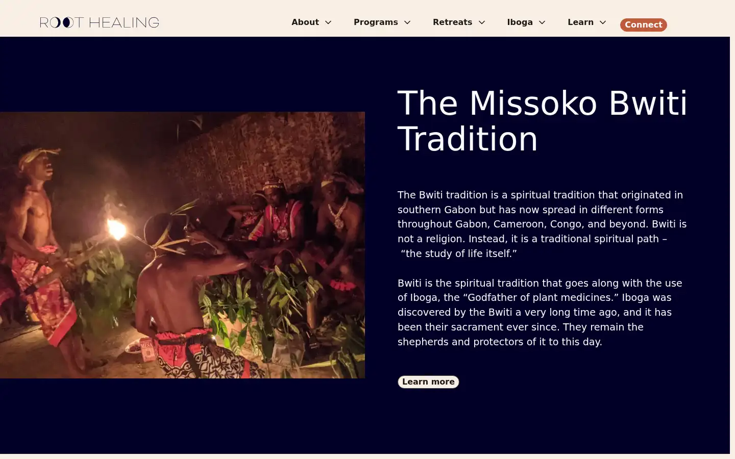 Screenshot of roothealing.com