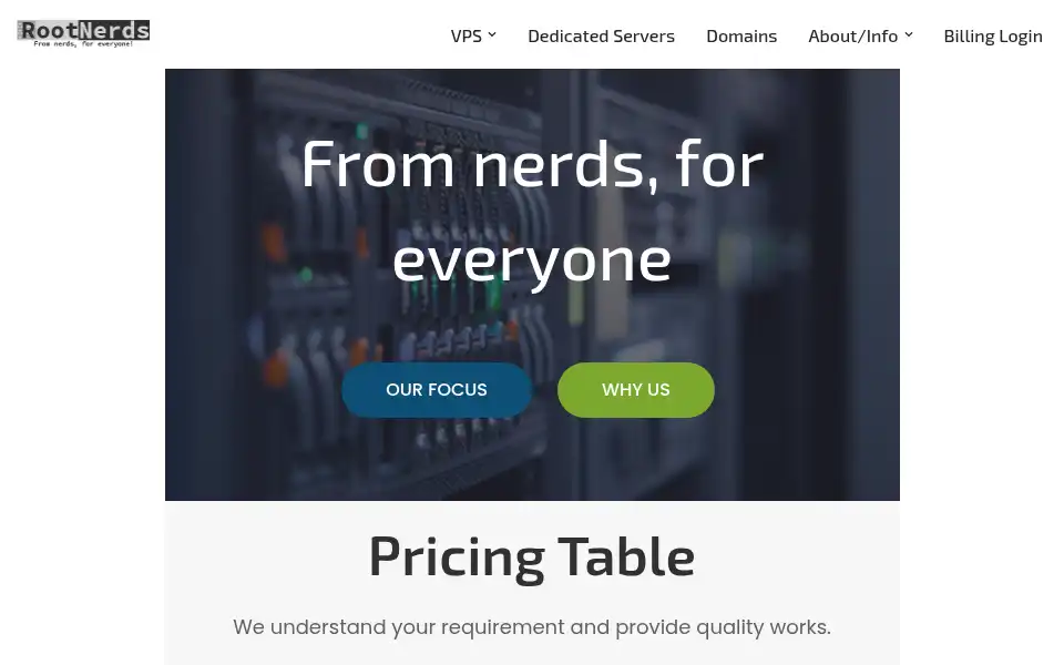 Screenshot of rootnerds.com