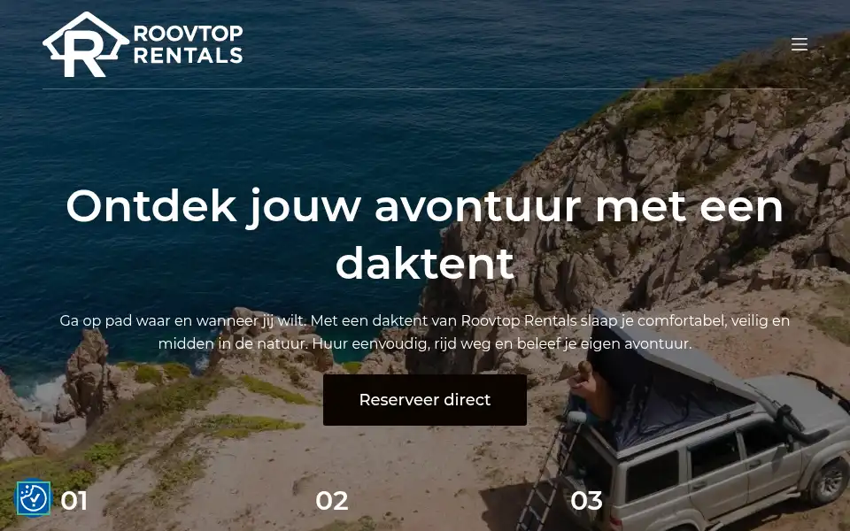 Screenshot of roovtoprentals.nl
