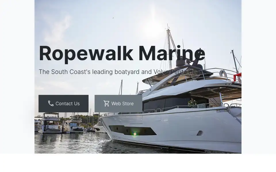 Screenshot of ropewalkmarine.com
