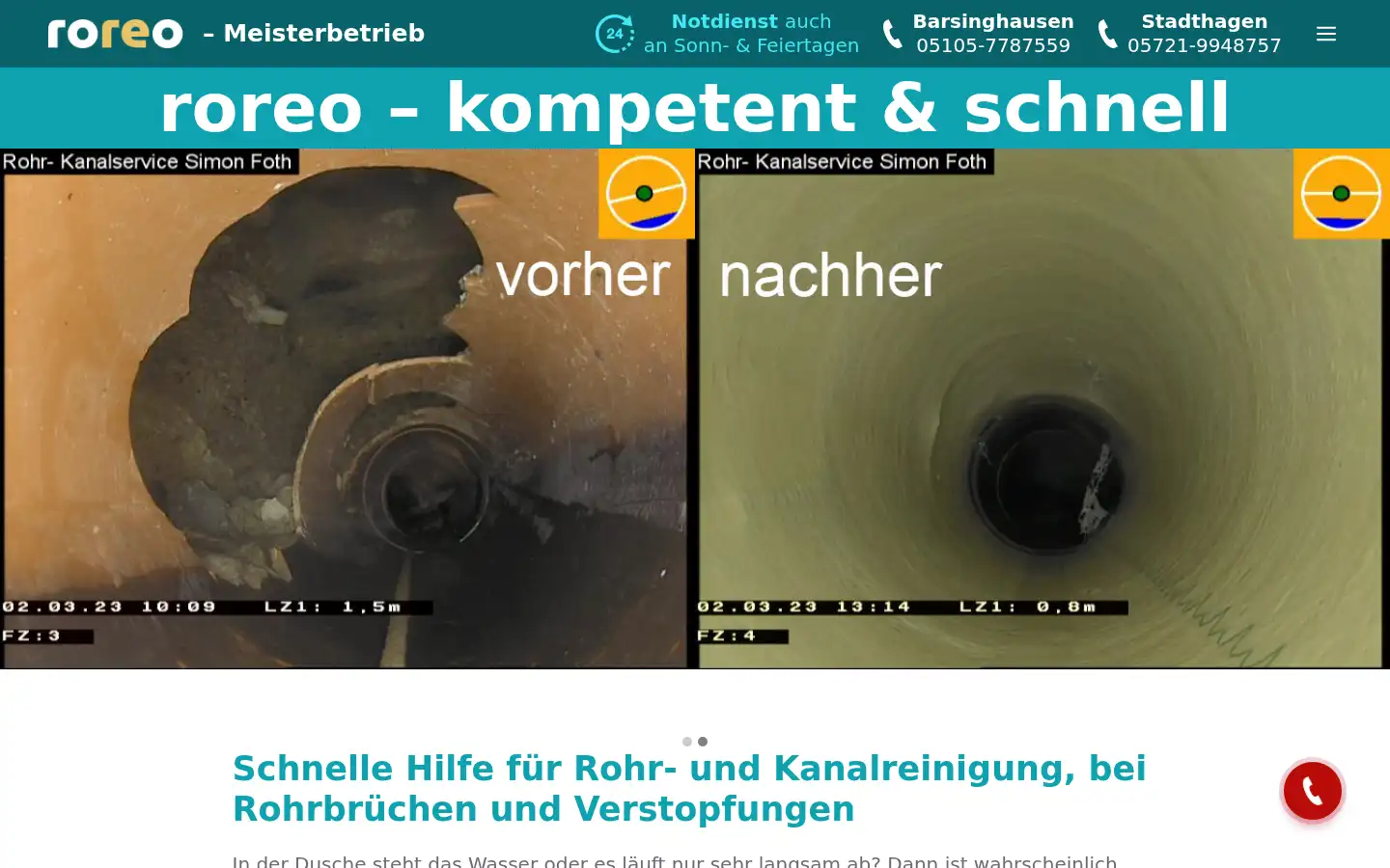 Screenshot of roreo.de