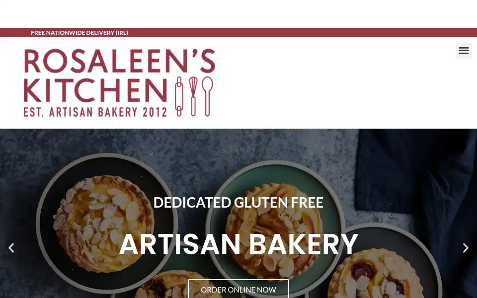Screenshot of rosaleenskitchen.ie