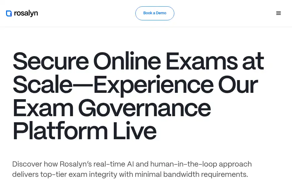 Screenshot of rosalyn.ai