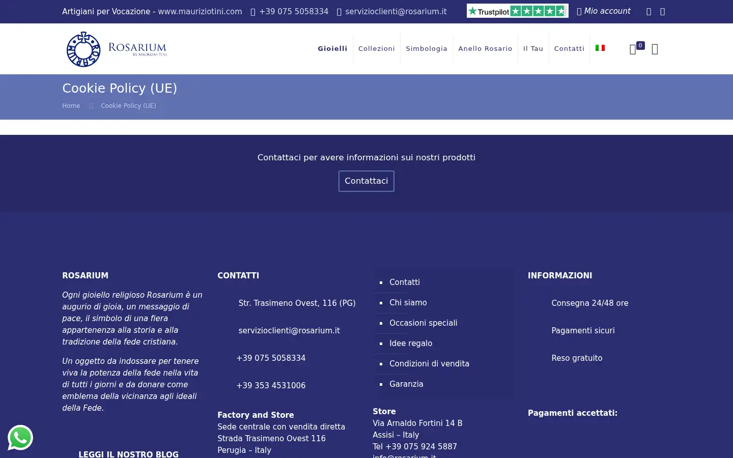 Screenshot of rosarium.it