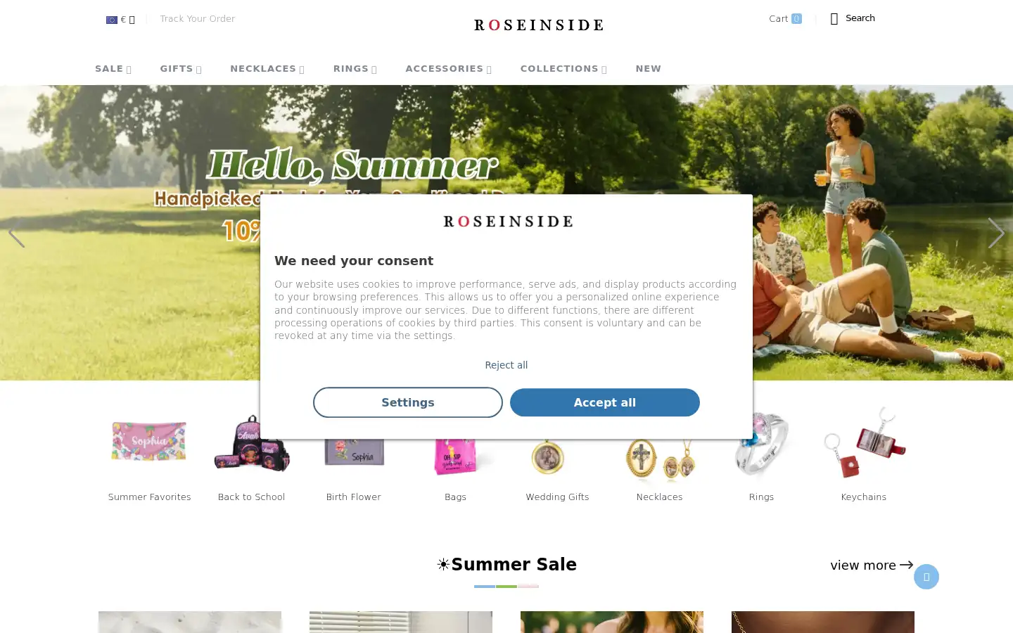 Screenshot of roseinside.com