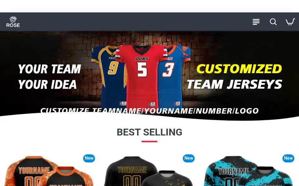 Screenshot of rosejersey.co.uk