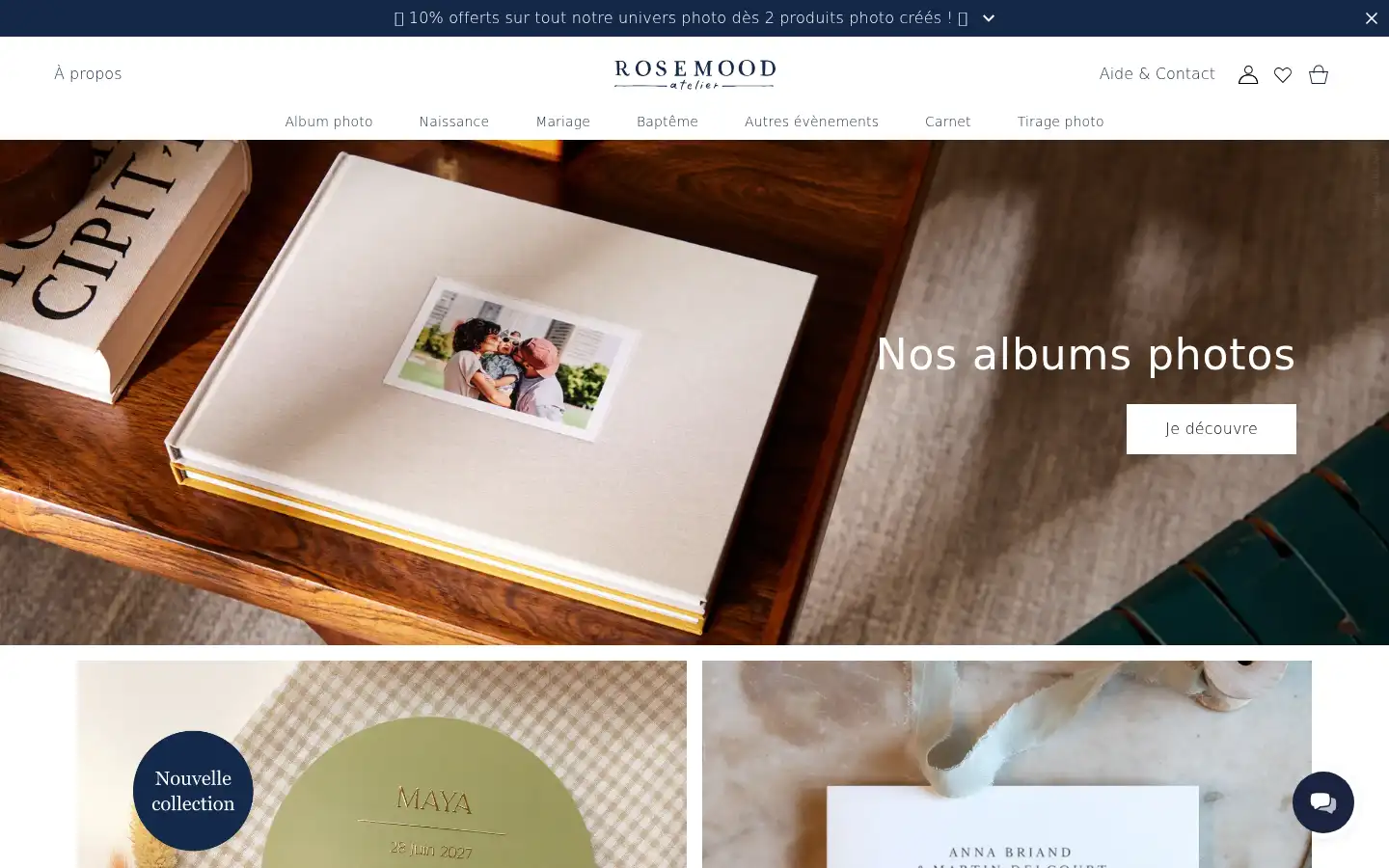 Screenshot of rosemood.fr