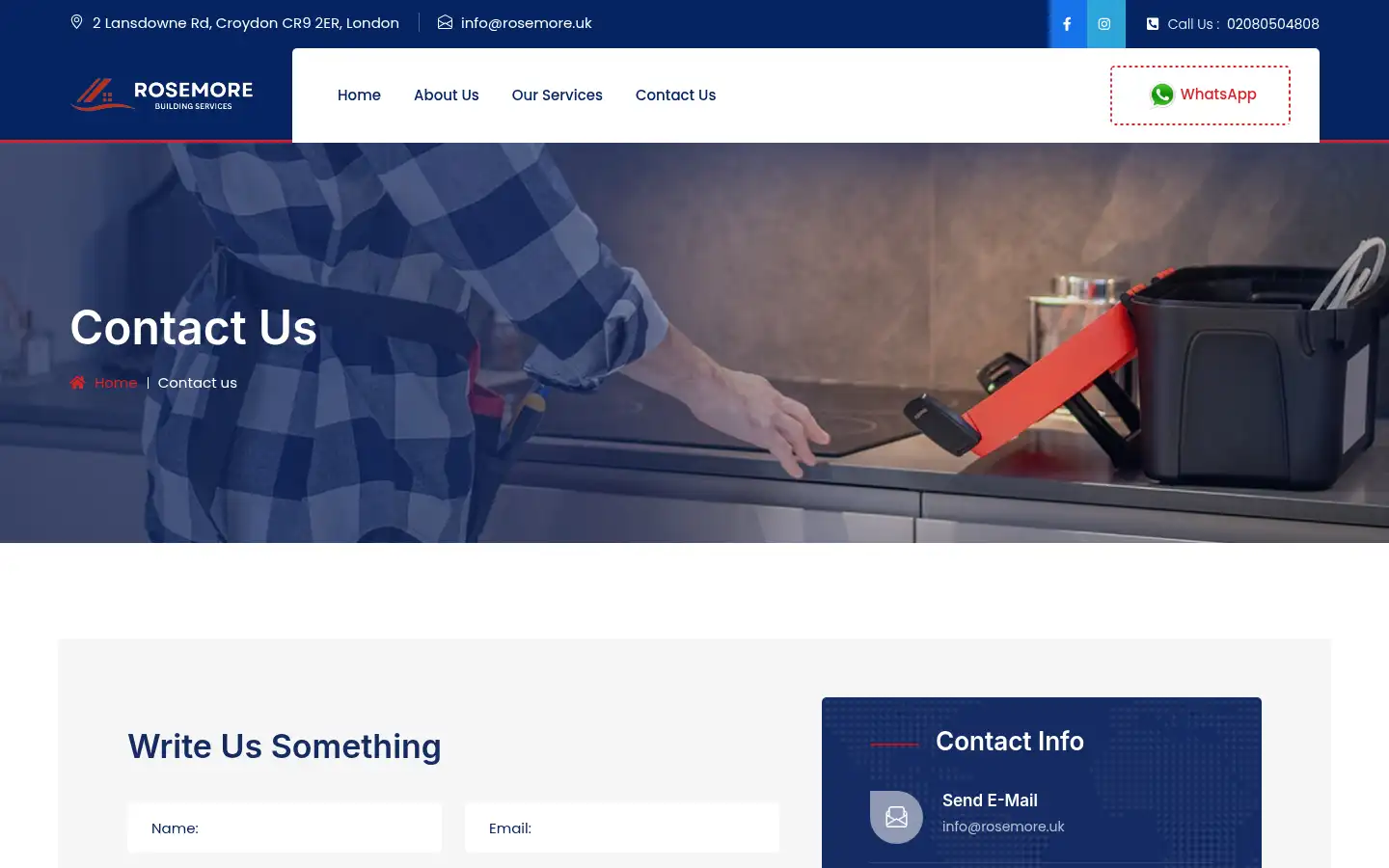 Screenshot of rosemore.uk