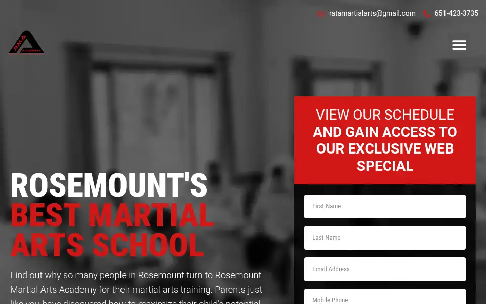 Screenshot of rosemountata.com