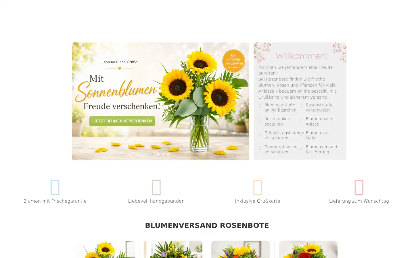 Screenshot of rosenbote.de