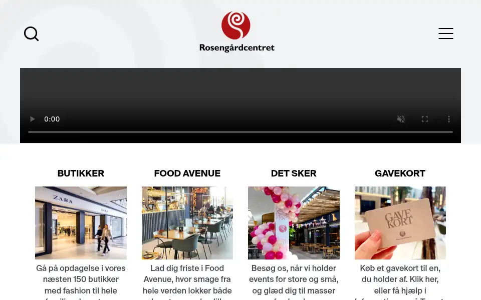 Screenshot of rosengaardcentret.dk