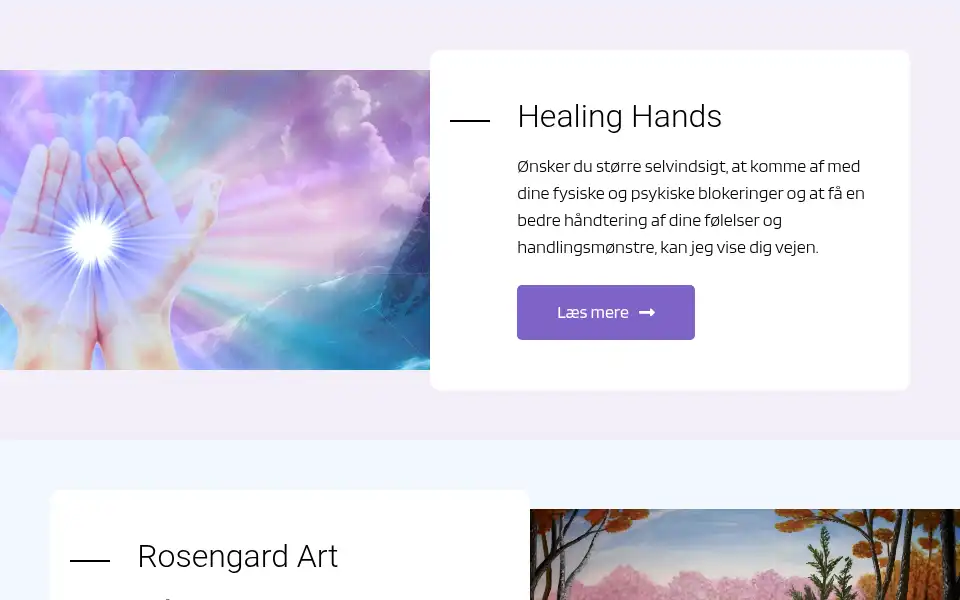 Screenshot of rosengard-art.dk