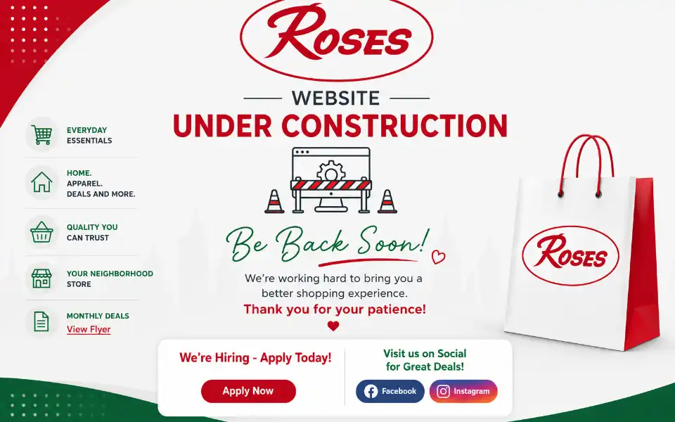 Screenshot of rosesdiscountstores.com