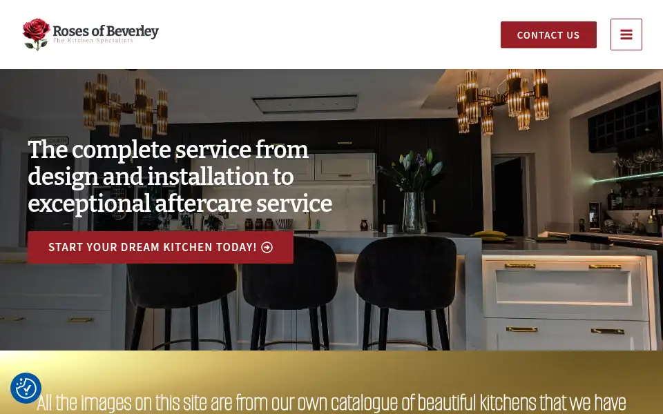 Screenshot of roseskitchens.com