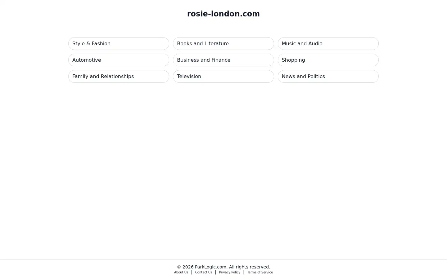 Screenshot of rosie-london.com