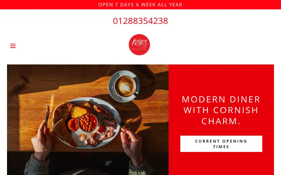 Screenshot of rosieskitchen.co.uk