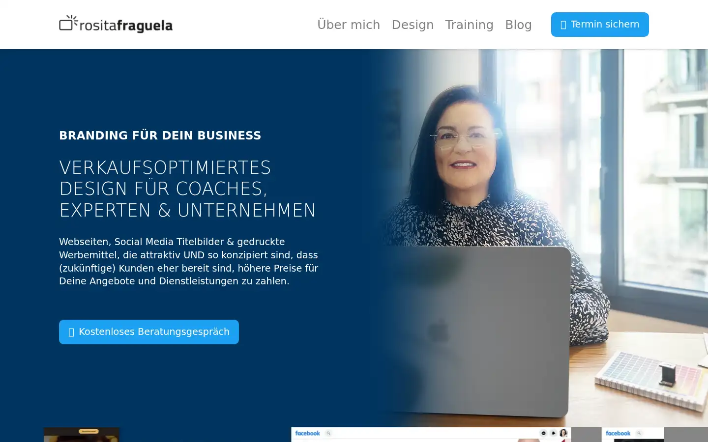 Screenshot of rositafraguela.de