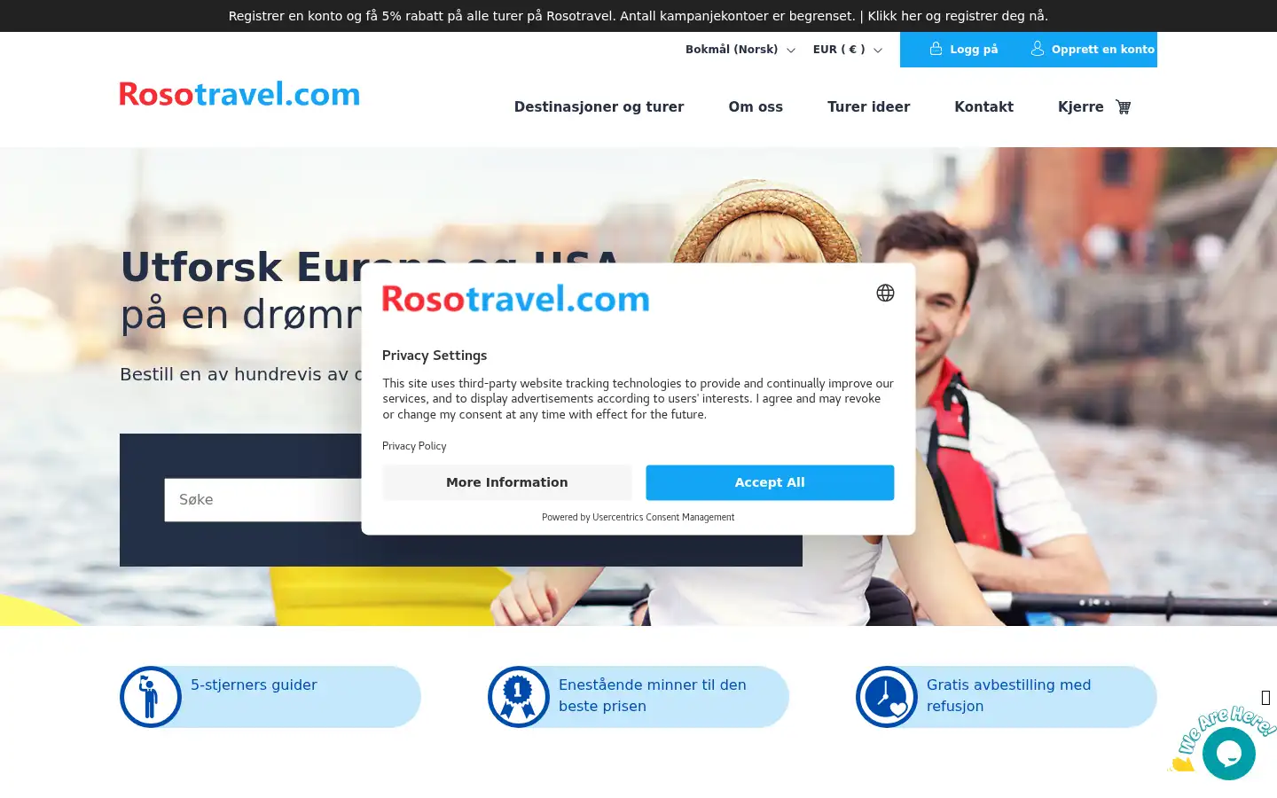 Screenshot of rosotravel.com