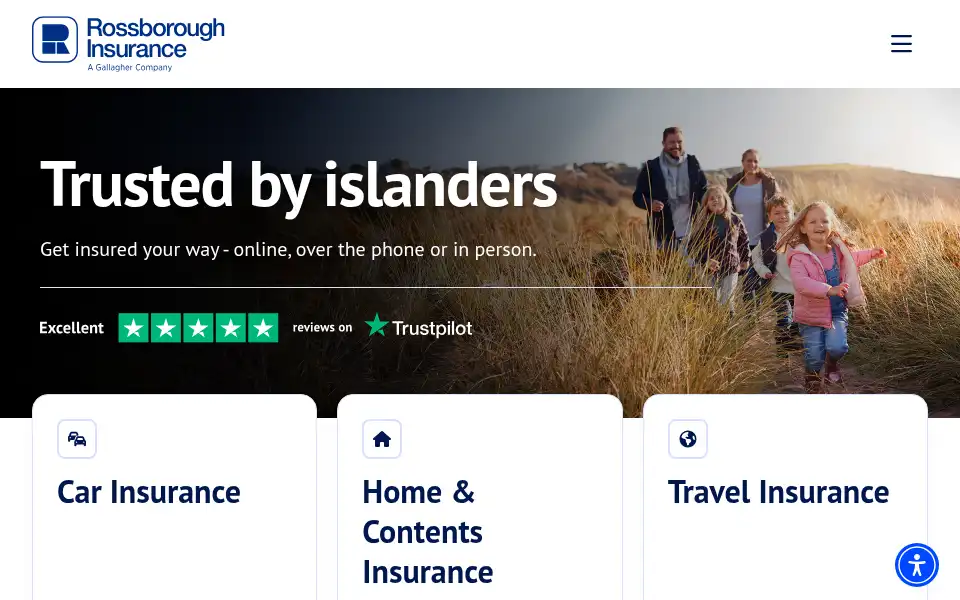 Screenshot of rossborough.co.uk
