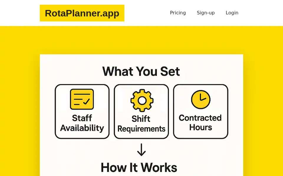 Screenshot of rotaplanner.app