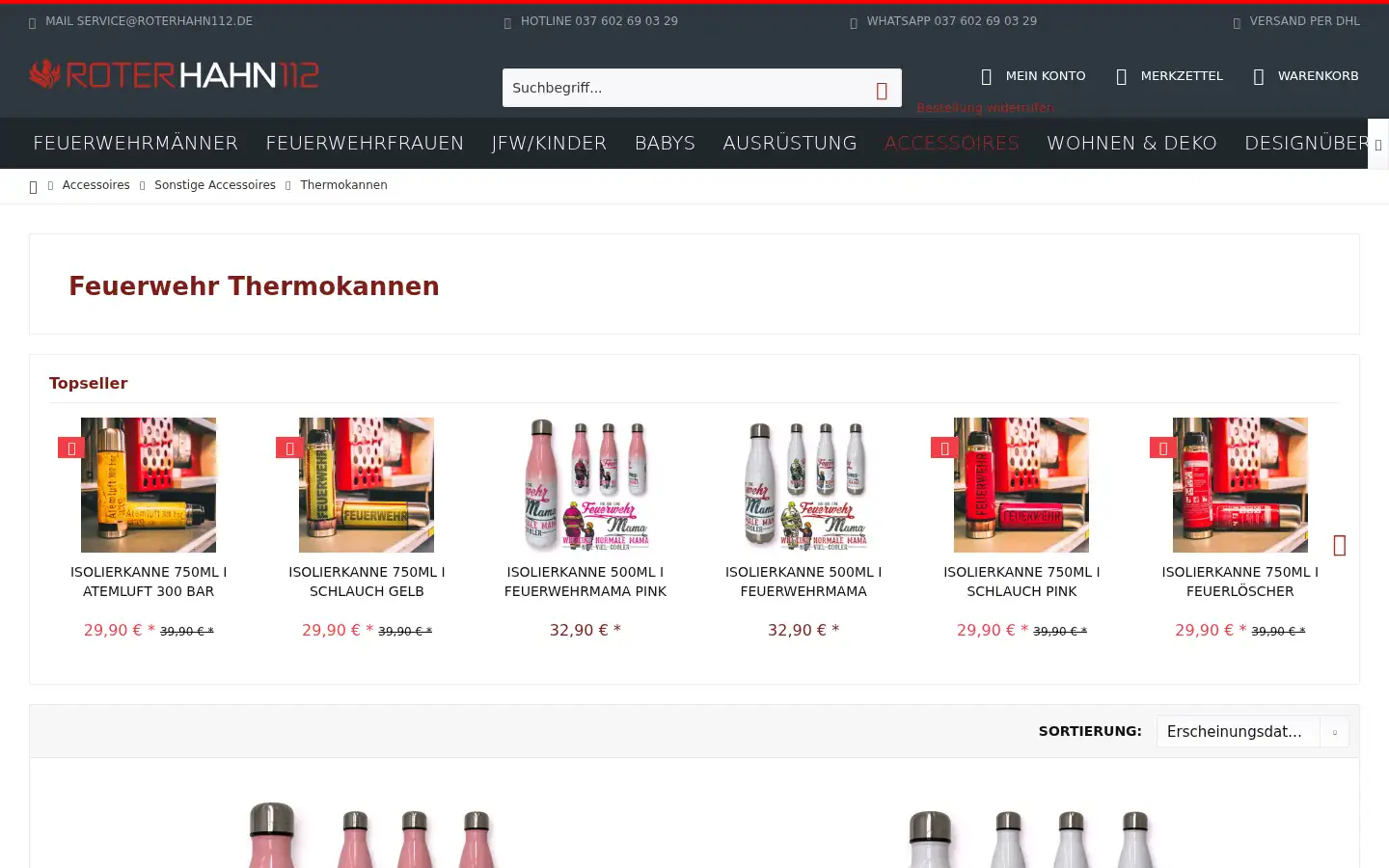 Screenshot of roter-hahn-112.de