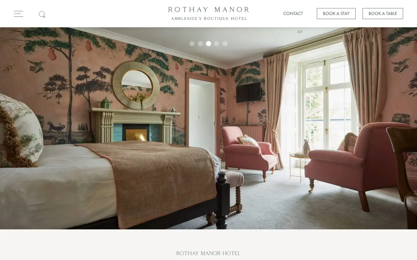 Screenshot of rothaymanor.co.uk