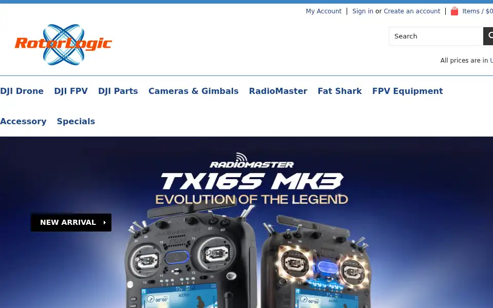 Screenshot of rotorlogic.com