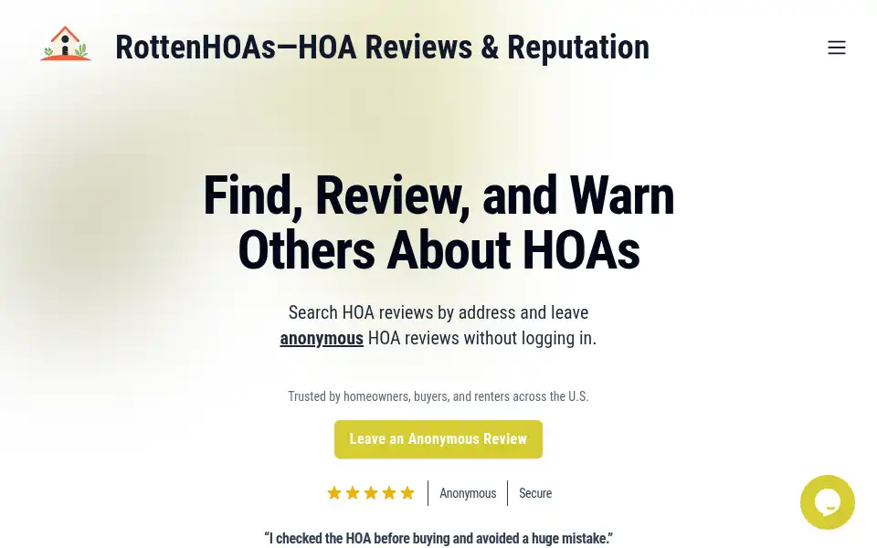 Screenshot of rottenhoas.com