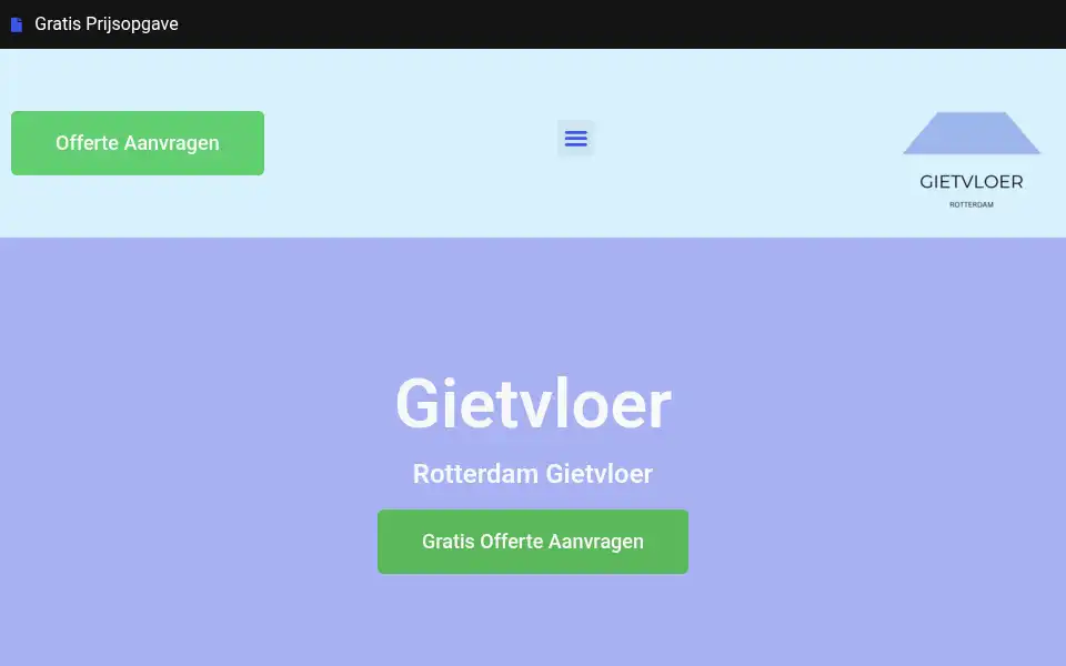 Screenshot of rotterdamgietvloer.com