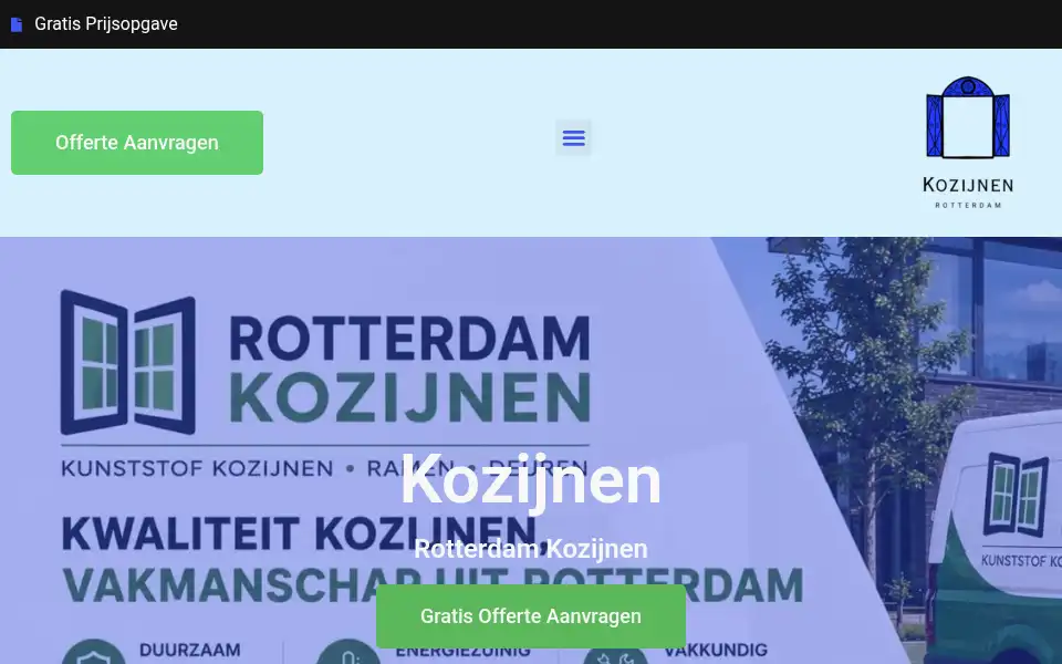 Screenshot of rotterdamkozijnen.com