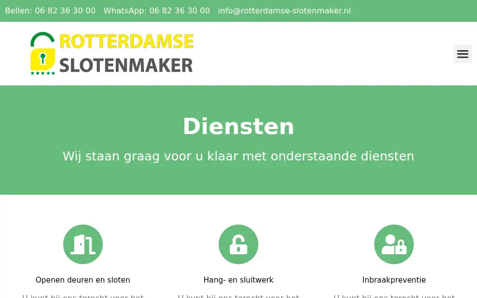 Screenshot of rotterdamse-slotenmaker.nl