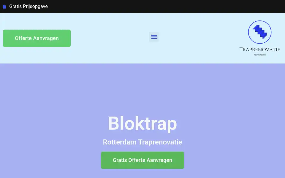 Screenshot of rotterdamtraprenovatie.com