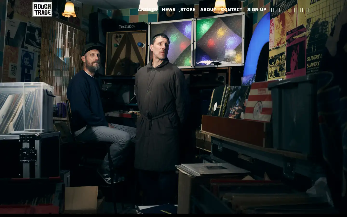 Screenshot of roughtraderecords.com