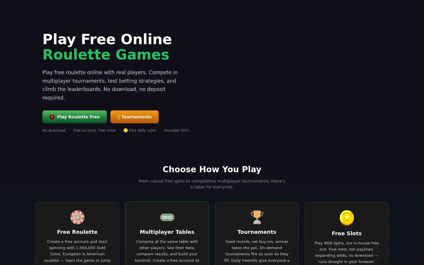 Screenshot of roulette-simulator.info