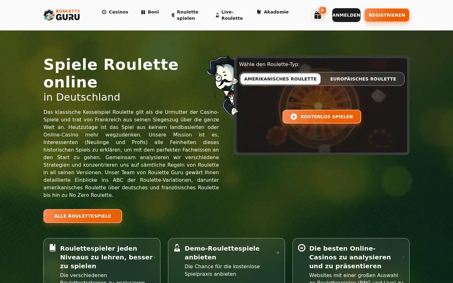Screenshot of rouletteguru.de