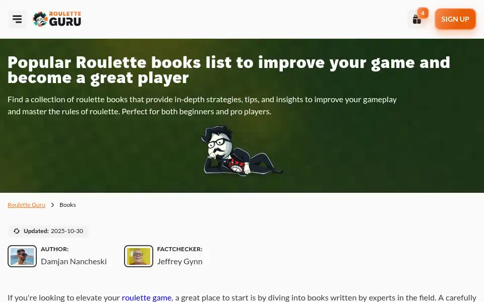 Screenshot of rouletteguru.in