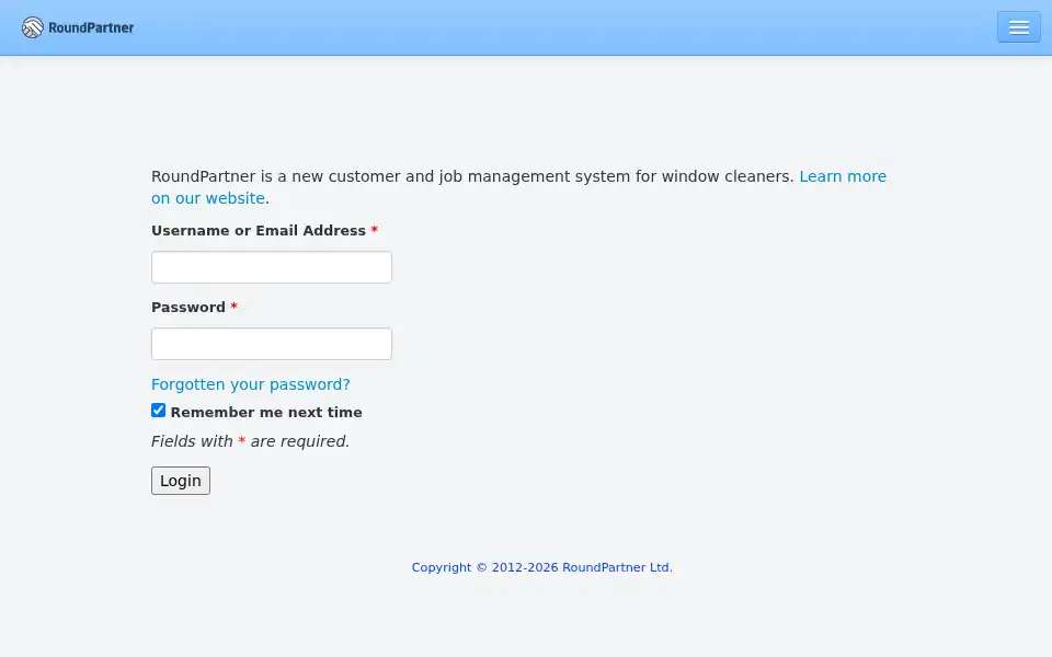 Screenshot of roundpartner.co.uk