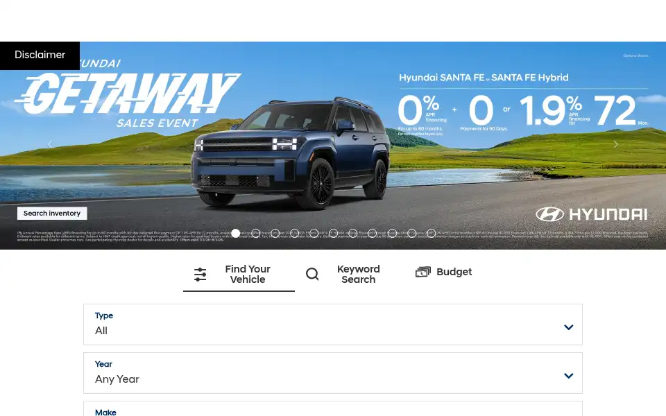 Screenshot of route60hyundai.com