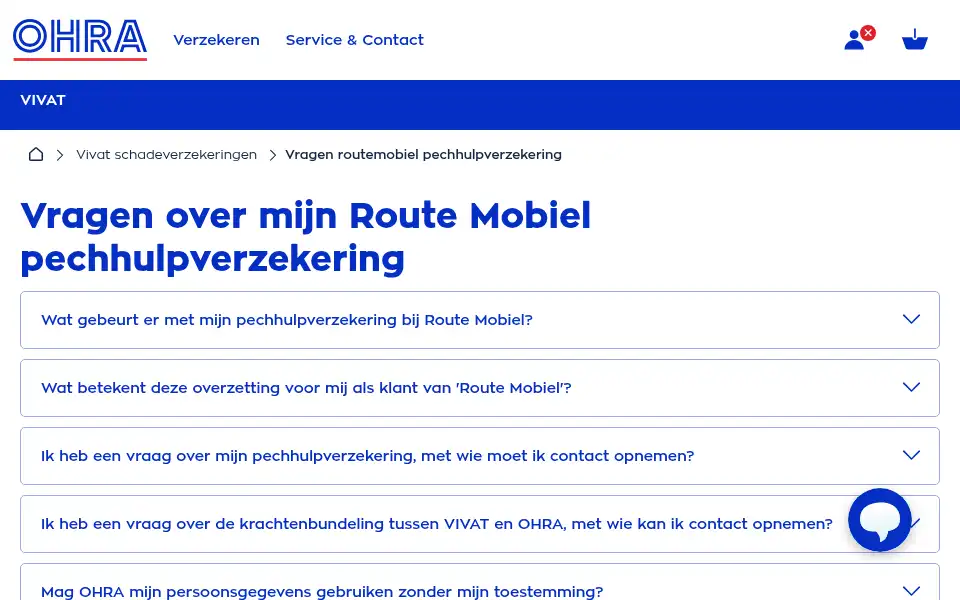 Screenshot of routemobiel.nl