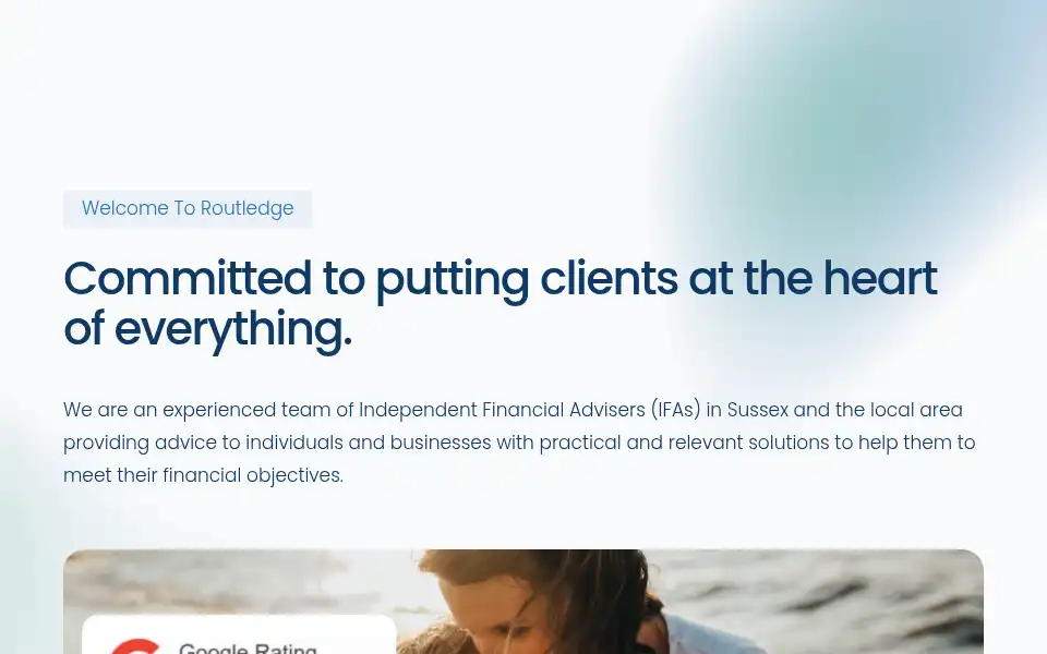 Screenshot of routledgefinancial.org