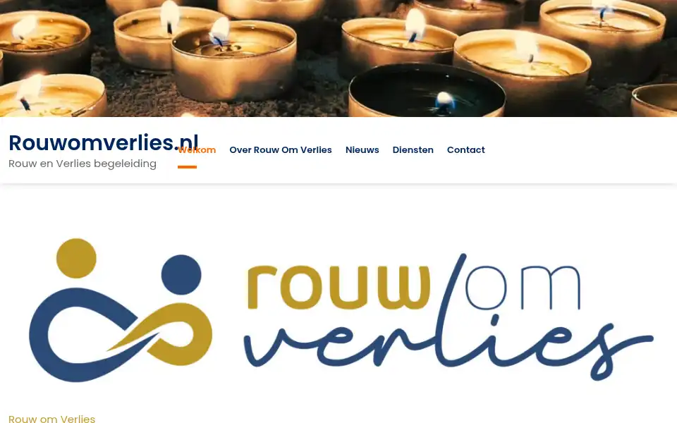 Screenshot of rouwomverlies.nl