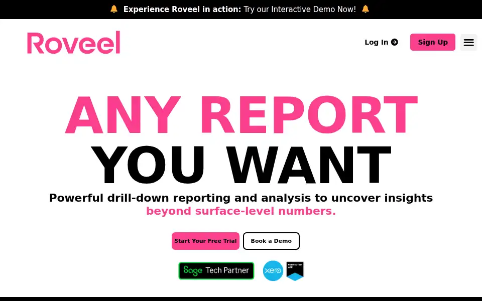 Screenshot of roveel.com