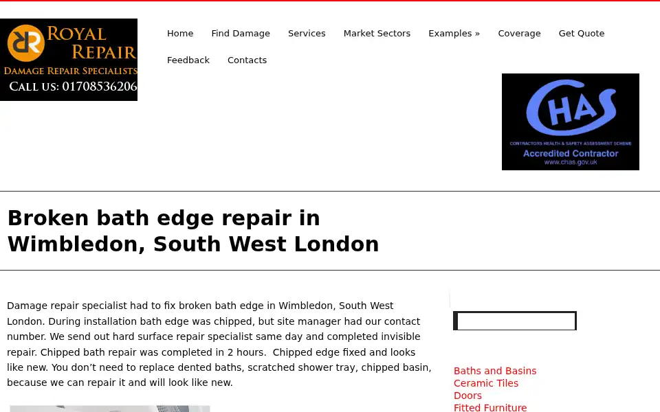 Screenshot of royal-repair.co.uk