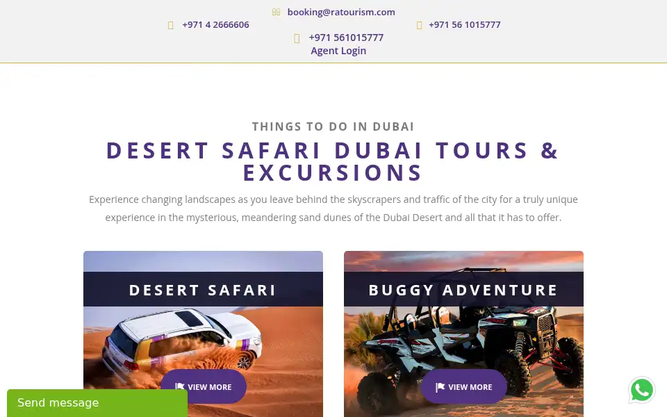 Screenshot of royaladventuretourism.com