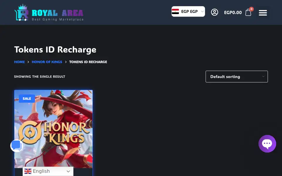 Screenshot of royalarea.net